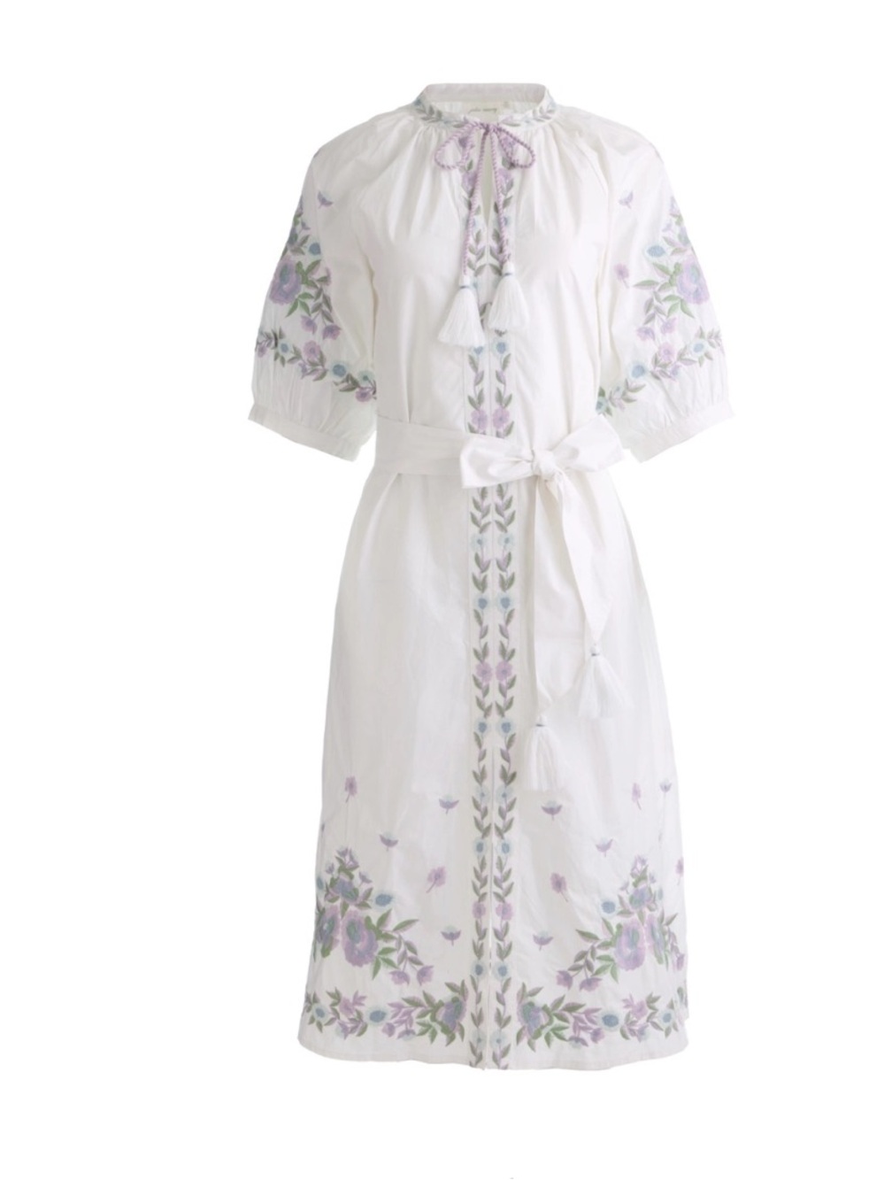 Julia Amory x Aerin Cordelia Cotue Embroidered Floral Dress NWT